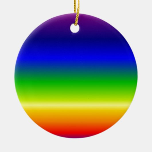 色カラフルデザカスタマイズイ セラミックオーナメント (正面)