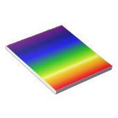 色カラフルデザカスタマイズイ ノートパッド (アングル)