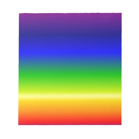 色カラフルデザカスタマイズイ ノートパッド (正面)