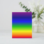 色カラフルデザカスタマイズイ ポストカード (スタンド正面)