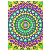 色カラフル付き鮮やか曼荼羅 クリップボード (裏面)