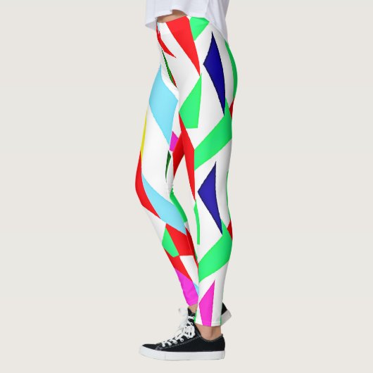 色カラフル柄 レギンス (左)