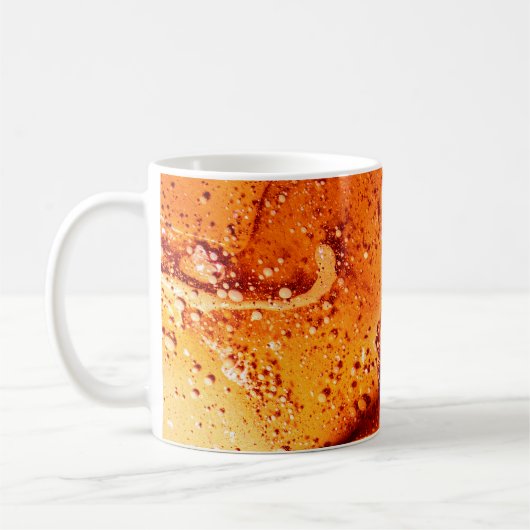 色カラフル油面 コーヒーマグカップ (左)
