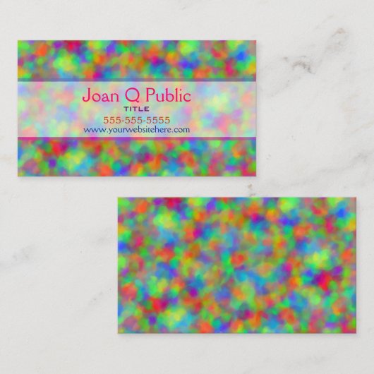 色カラフル 名刺 (正面/裏面)