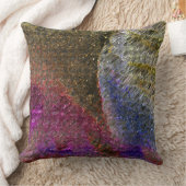 色ガラスの派手で素朴な溶けたスプラッシュ クッション (ブランケット)
