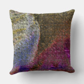 色ガラスの派手で素朴な溶けたスプラッシュ クッション (裏面)