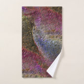 色ガラスの派手で素朴な溶けたスプラッシュ バスタオルセット (ハンドタオル)