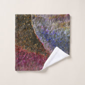 色ガラスの派手で素朴な溶けたスプラッシュ バスタオルセット (ウォッシュタオル)