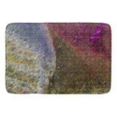 色ガラスの派手で素朴な溶けたスプラッシュ バスマット (正面)