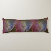 色ガラスの派手で素朴な溶けたスプラッシュ ボディピロー (裏面)