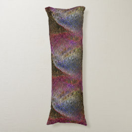 色ガラスの派手で素朴な溶けたスプラッシュ ボディピロー