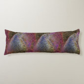 色ガラスの派手で素朴な溶けたスプラッシュ ボディピロー (正面)