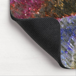 色ガラスの派手で素朴な溶けたスプラッシュ マウスパッド