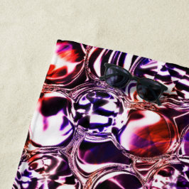 色ガラスや石の大切泡？ ビーチタオル