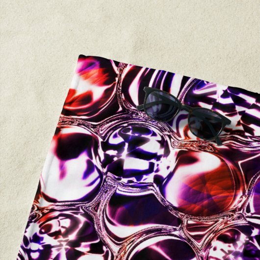 色ガラスや石の大切泡？ ビーチタオル (インサイチュ)