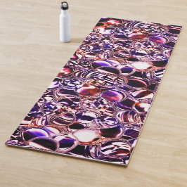 色ガラスや石の大切泡？ ヨガマット