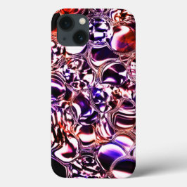 色ガラスや石の大切泡？ iPhone 13ケース