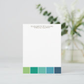 色クールブロックサンキューカード 招待状 (スタンド正面)