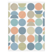 色クール図形抽象芸術 テーブルクロス (正面)