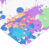 色クール抽象芸術絵を描（ばちゃばちゃ）跳ねる、ブラー ショートテーブルランナー (コーナー)