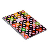 色クール数々のの円とピンク色のクローバー ノートブック (右側)