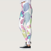 色クール色の蝶葉、デザイン レギンス (左)