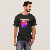 色グラデーション フェイク フレンズ Tシャツ (正面フル)