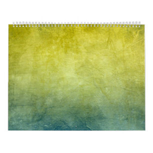 色グランジ – 黄と青 カレンダー