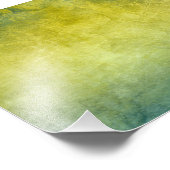 色グランジ – 黄と青 フォトプリント            (角)