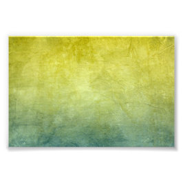 色グランジ – 黄と青 フォトプリント           