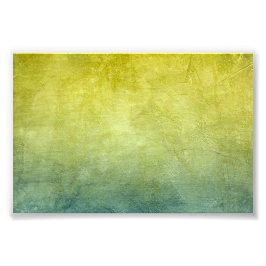 色グランジ – 黄と青 フォトプリント            (正面)