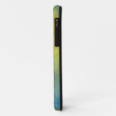 色グランジ – 黄と青 Case-Mate iPhoneケース (裏面/左)