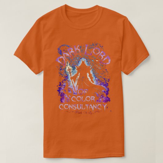 色コンサルタントのダークロード Tシャツ (デザイン正面)