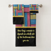 色コンテンポラリーの数々の抽象芸術 バスタオルセット (インサイチュ)