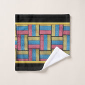 色コンテンポラリーの数々の抽象芸術 バスタオルセット (ウォッシュタオル)