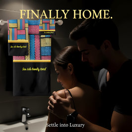 色コンテンポラリーの数々の抽象芸術 バスタオルセット