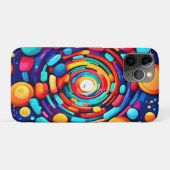 色サイケデリックの渦 Case-Mate iPhoneケース (裏面(横))