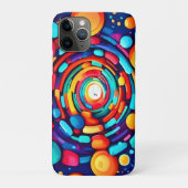 色サイケデリックの渦 Case-Mate iPhoneケース (裏)