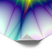 色サイケデリック分解 ポスター (角)