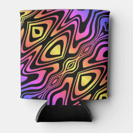 色サイケデリック数々のクーラーボックス 缶クーラー