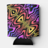 色サイケデリック数々のクーラーボックス 缶クーラー (裏面)