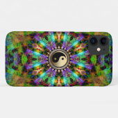 色サイケデリック金ゴールドYinYang iPhone4ケース Case-Mate iPhoneケース (裏面(横))