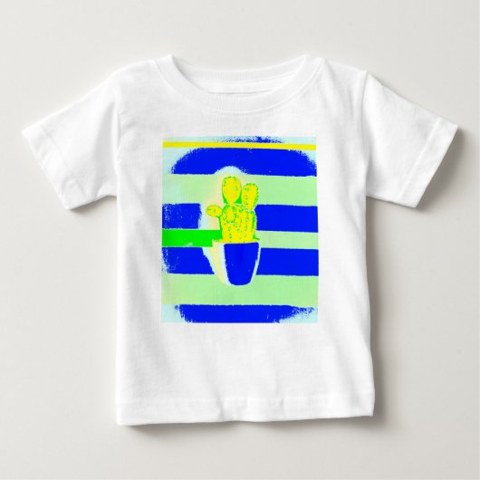 色サボテン ベビーTシャツ (正面)
