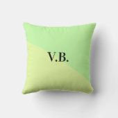 色シンプル無地の追加名文字モノグラム黄g クッション (裏面)