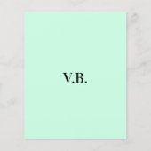 色シンプル追加ネーム文字モノグラム投げパイ チラシ (裏面)