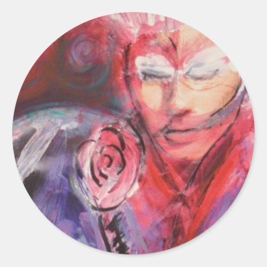 色シール ラウンドシール (正面)