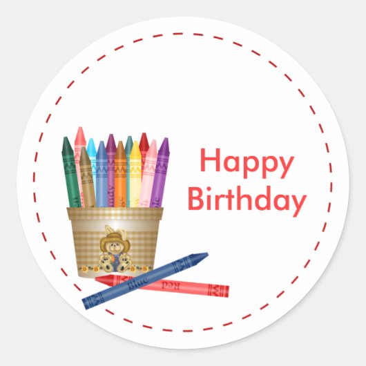 色シール ラウンドシール (正面)