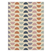 色スタイリッシュの図形パタ自然ーン  テーブルクロス (正面)