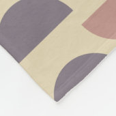 色スタイリッシュの図形パタ自然ーン  フリースブランケット (角)