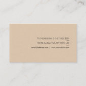 色スタイリッシュ付けカスタム文字モダンテンプレート 名刺 (裏面)